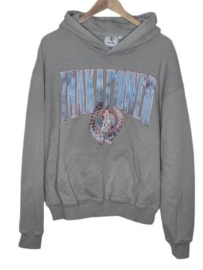 Inaka Power "INAKA POWER" Pullover Hooded Sweatshirt Heather Grey
